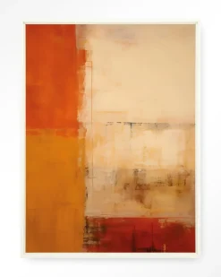 Wandkleed Rusty Abstract in maat en frame naar keuze