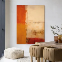 Wandkleed Rusty Abstract in maat en frame naar keuze