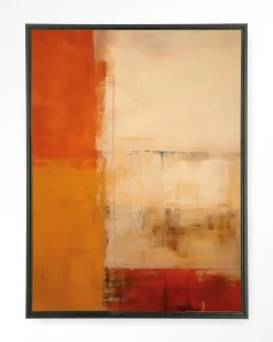 Wandkleed Rusty Abstract in maat en frame naar keuze