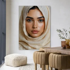 Wandkleed Sahara in maat en frame naar keuze