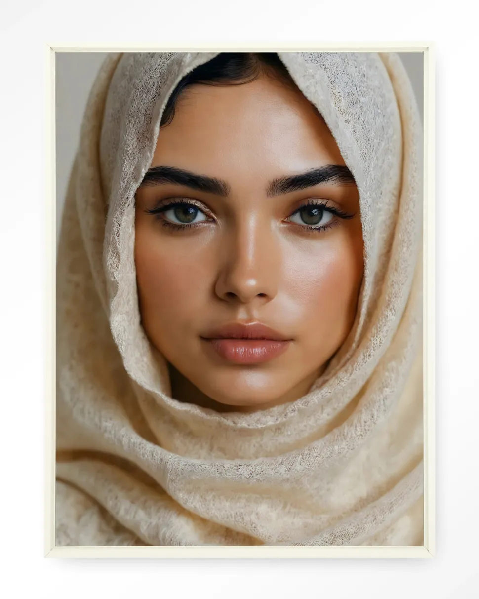 Wandkleed Sahara in maat en frame naar keuze