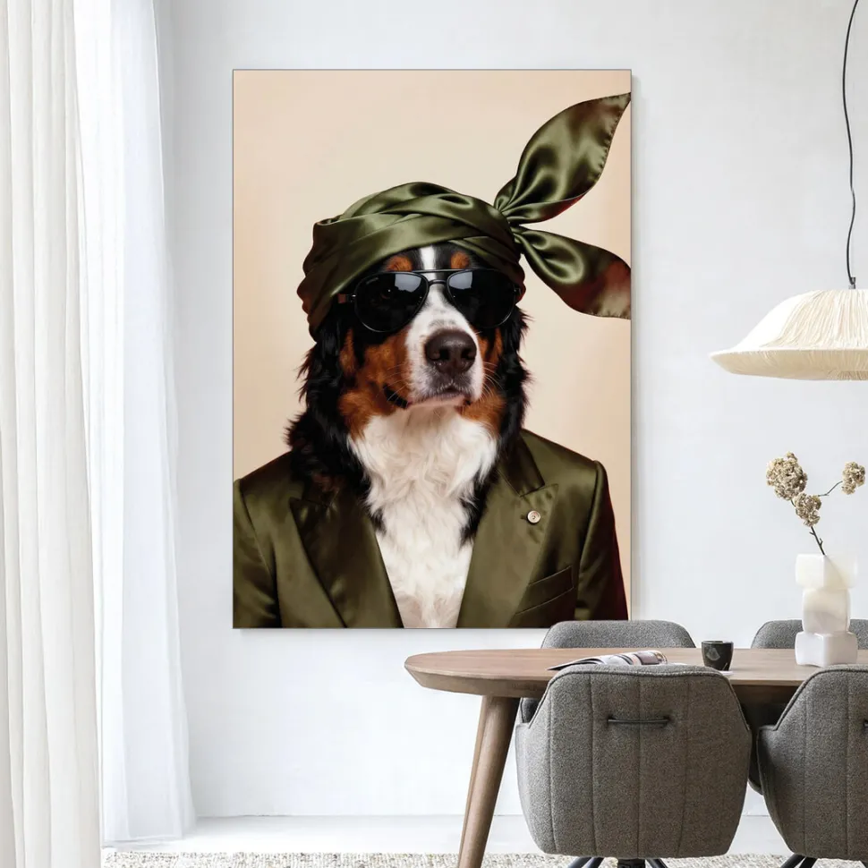 Wandkleed Sam in maat en frame naar keuze