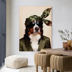 Wandkleed Sam in maat en frame naar keuze