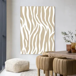 Wandkleed Savanna Beige in maat en frame naar keuze