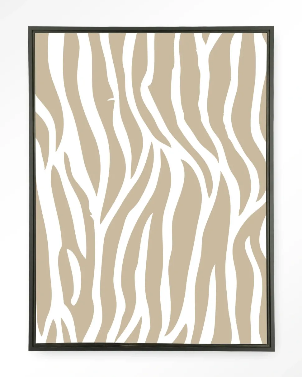 Wandkleed Savanna Beige in maat en frame naar keuze