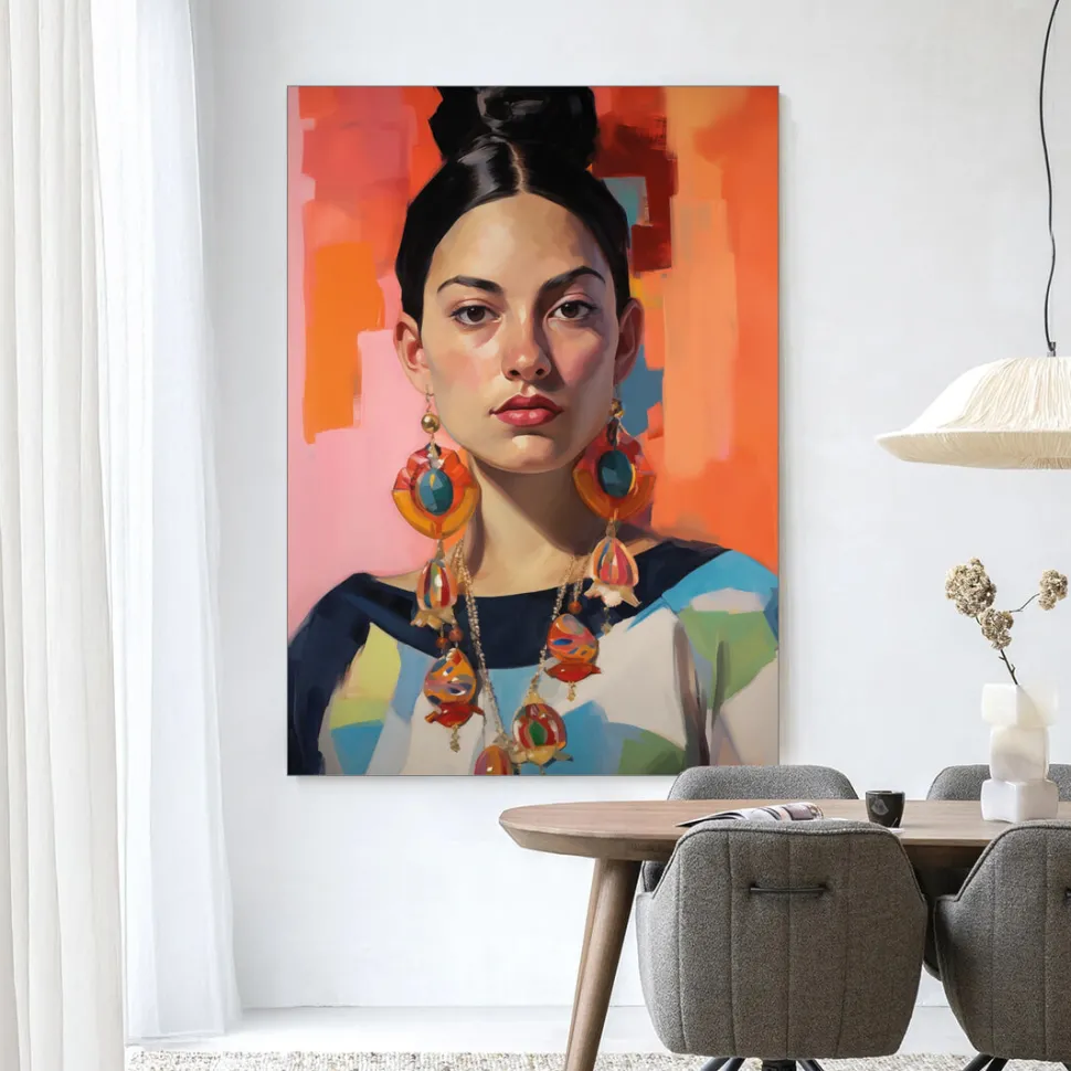 Wandkleed Senorita in maat en frame naar keuze