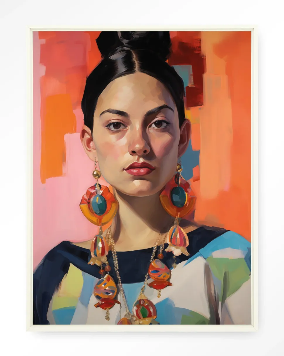 Wandkleed Senorita in maat en frame naar keuze