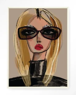 Wandkleed She Knows in maat en frame naar keuze