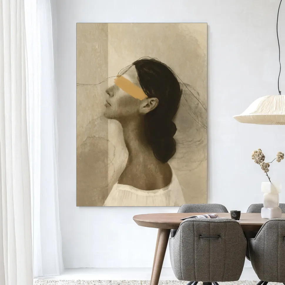 Wandkleed She Thinks Of You in maat en frame naar keuze