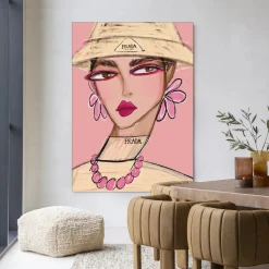 Wandkleed She Wears Prada in maat en frame naar keuze