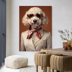 Wandkleed Sjaakie in maat en frame naar keuze