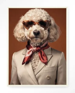 Wandkleed Sjaakie in maat en frame naar keuze