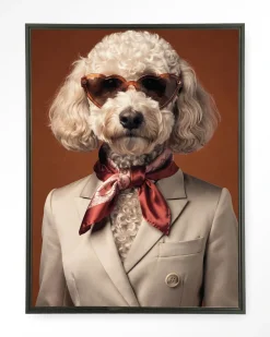 Wandkleed Sjaakie in maat en frame naar keuze