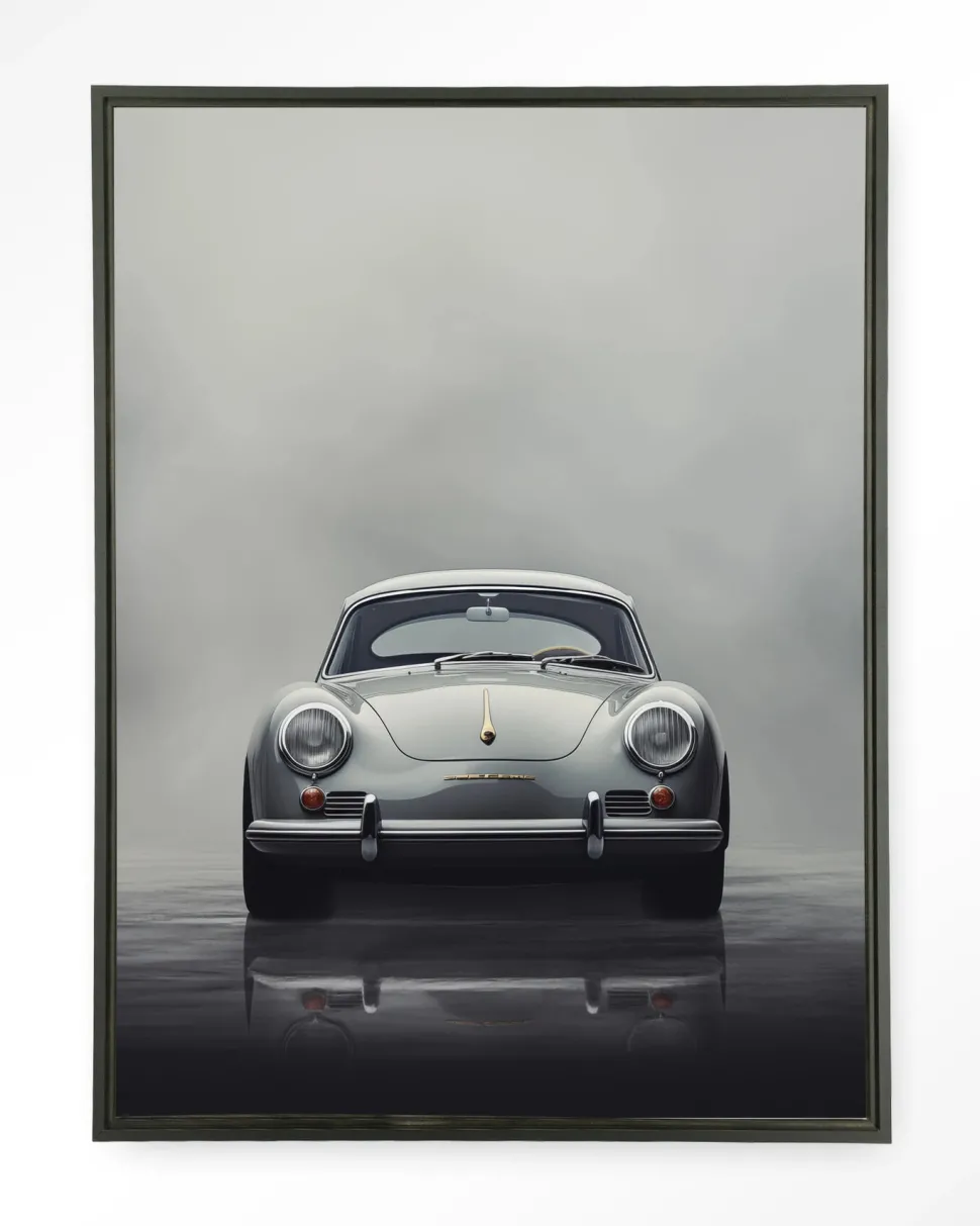 Wandkleed Smokey Car in maat en frame naar keuze