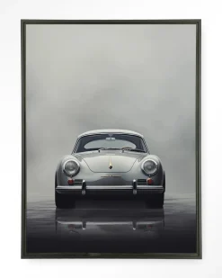 Wandkleed Smokey Car in maat en frame naar keuze