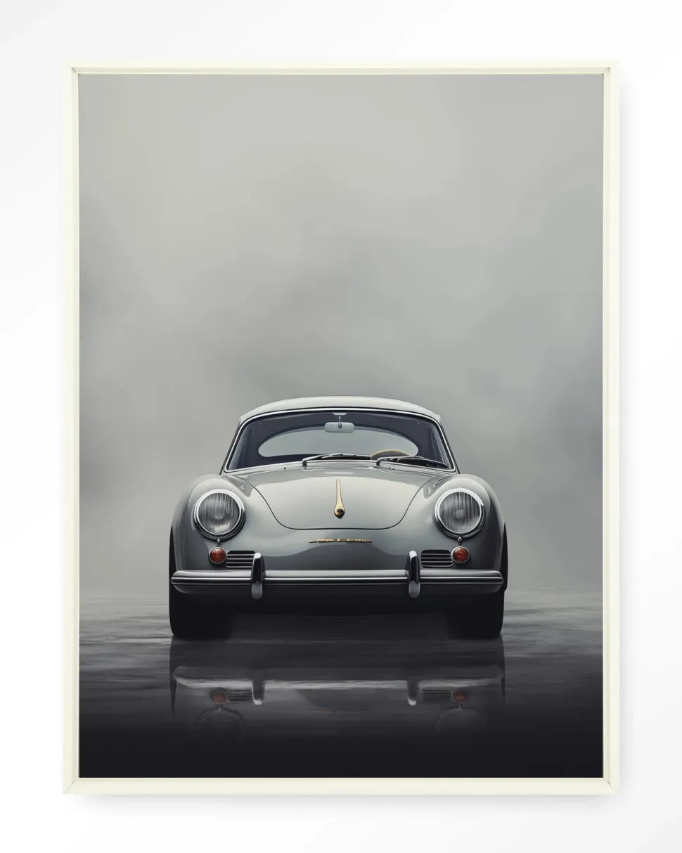 Wandkleed Smokey Car in maat en frame naar keuze