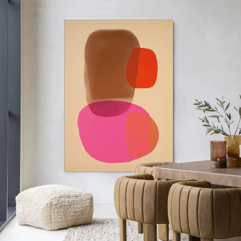 Wandkleed Soft Collusion in maat en frame naar keuze