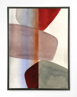 Wandkleed Stones in maat en frame naar keuze