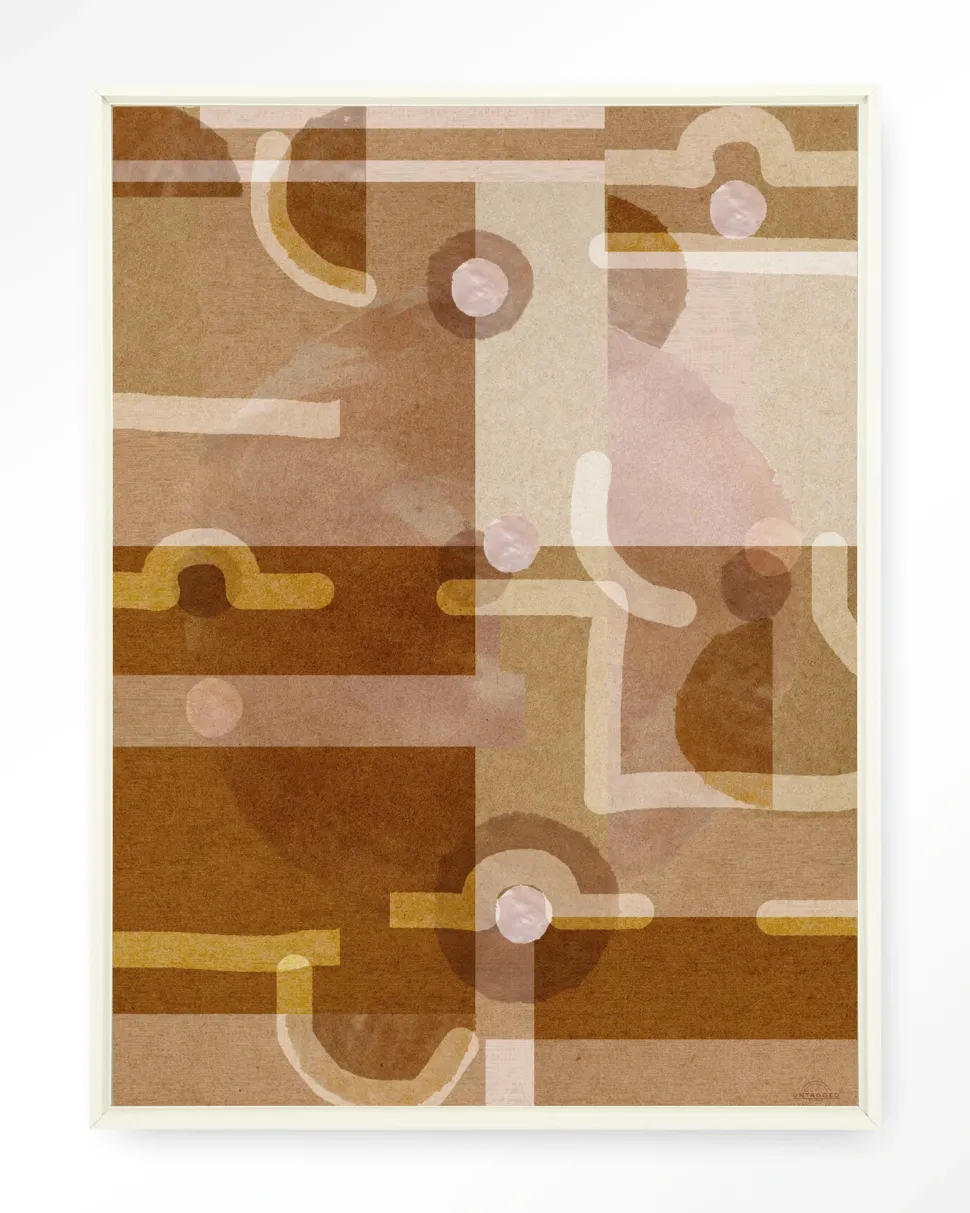 Wandkleed Terra Universe in maat en frame naar keuze