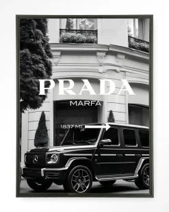 Wandkleed This Way in maat en frame naar keuze