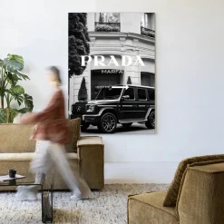 Wandkleed This Way in maat en frame naar keuze