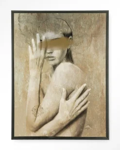 Wandkleed Touching Me in maat en frame naar keuze