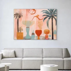 Wandkleed Tunesian Samba in maat en frame naar keuze