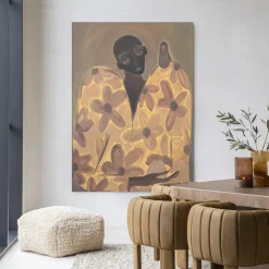 Wandkleed Twins in maat en frame naar keuze