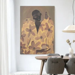 Wandkleed Twins in maat en frame naar keuze