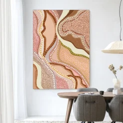 Wandkleed Vague in maat en frame naar keuze