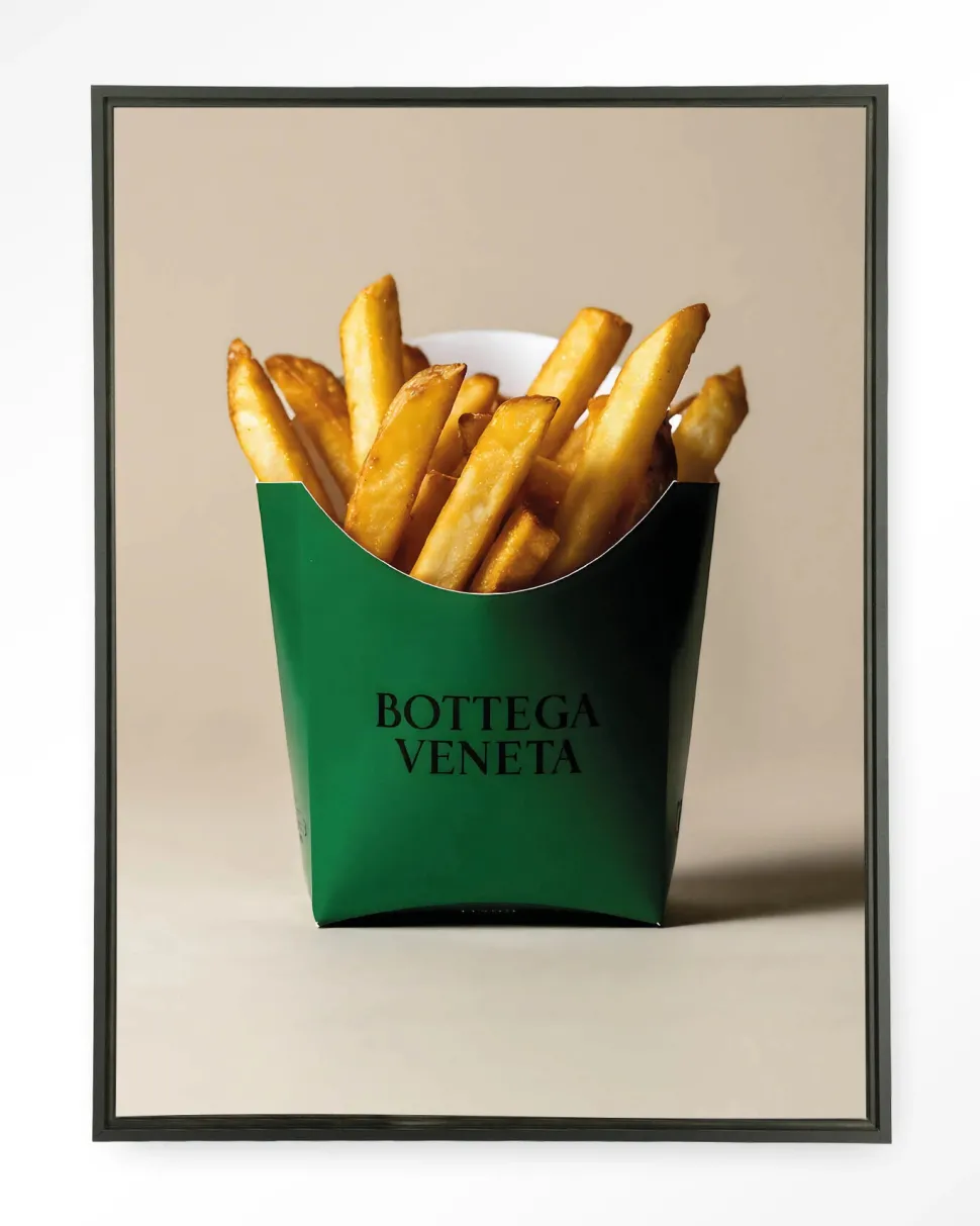 Wandkleed Veneta Fries in maat en frame naar keuze