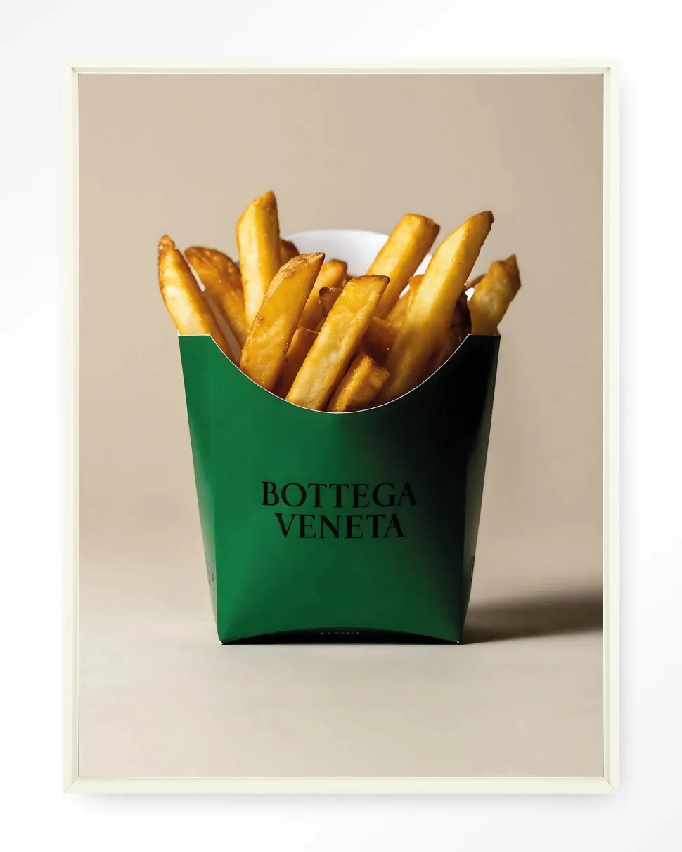 Wandkleed Veneta Fries in maat en frame naar keuze