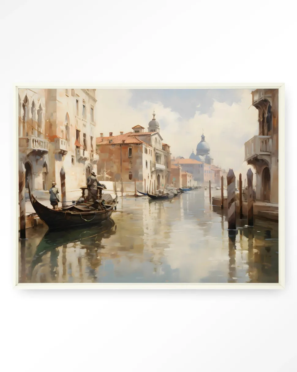 Wandkleed Venice in maat en frame naar keuze