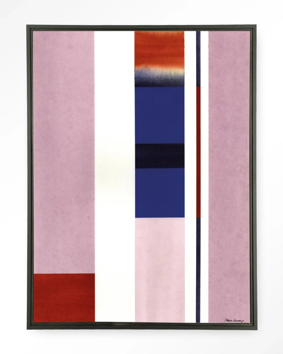 Wandkleed Vertical Lilac in maat en frame naar keuze