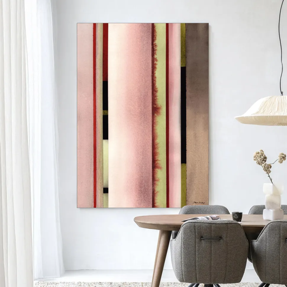 Wandkleed Vertical Rose in maat en frame naar keuze