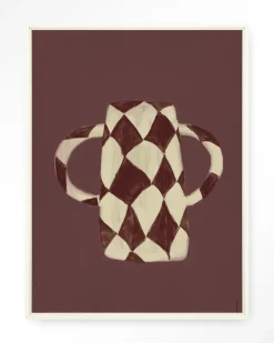 Wandkleed Vivid Vase 07 in maat en frame naar keuze