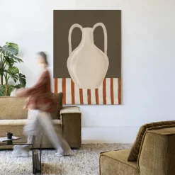 Wandkleed Vivid Vase 06 in maat en frame naar keuze