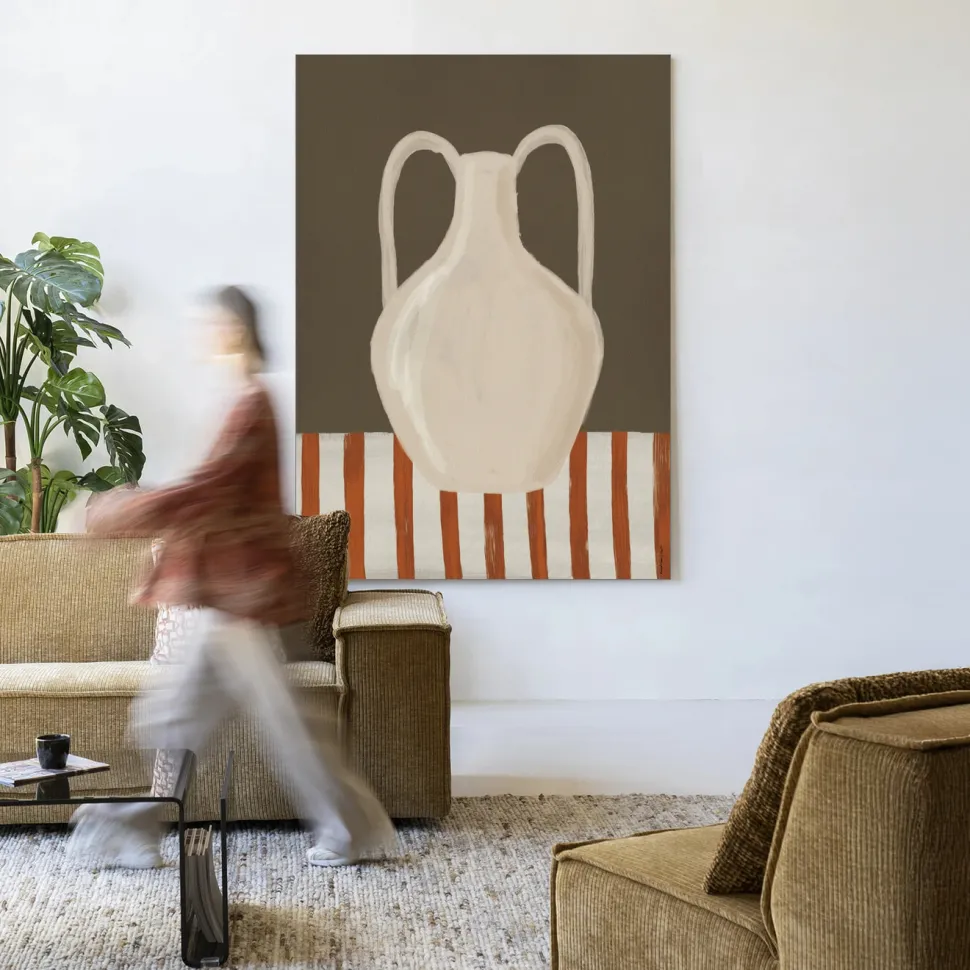 Wandkleed Vivid Vase 06 in maat en frame naar keuze