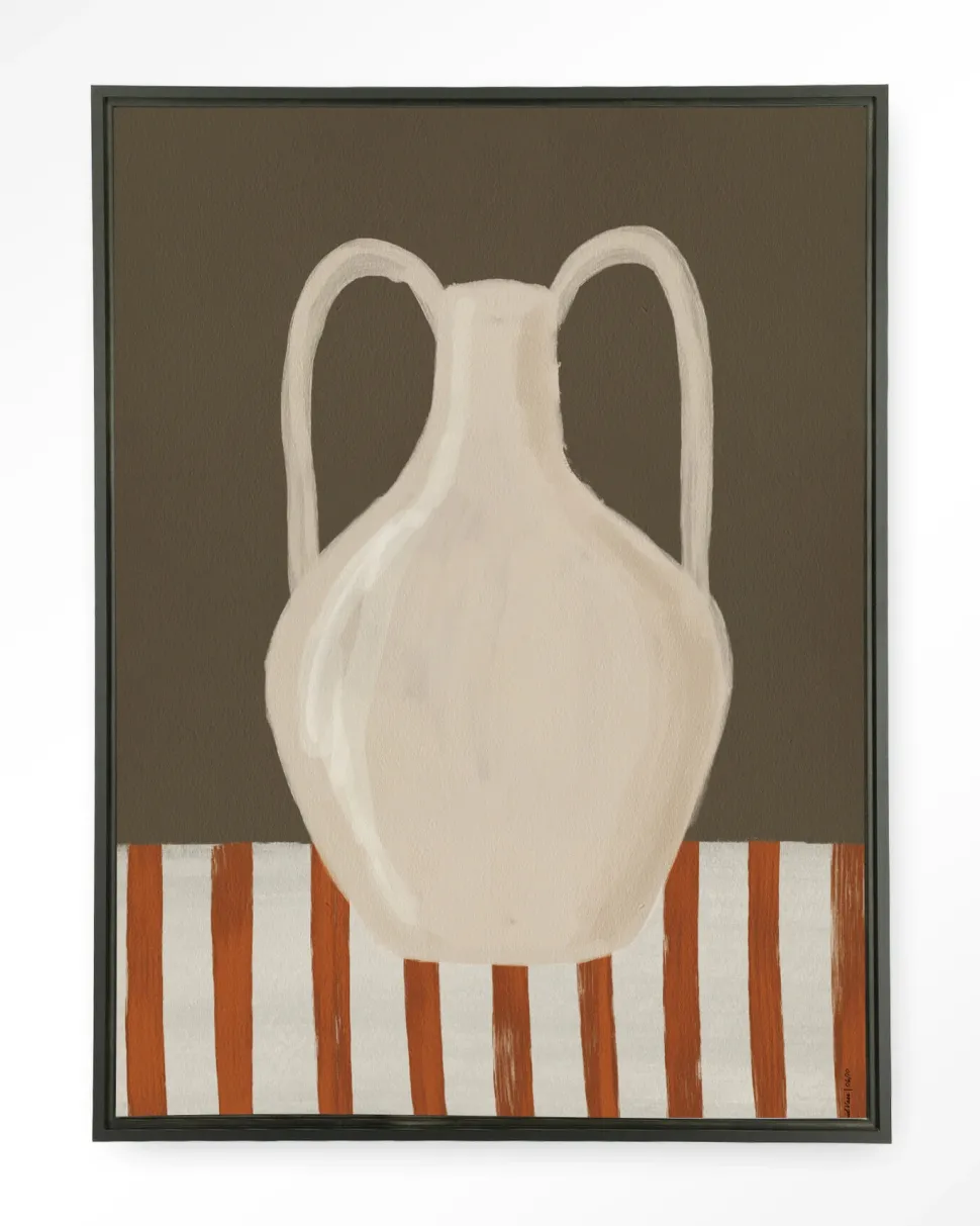 Wandkleed Vivid Vase 06 in maat en frame naar keuze