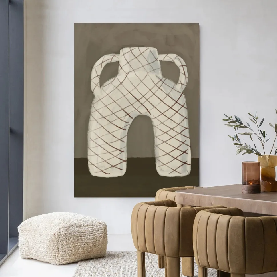 Wandkleed Vivid Vase 05 in maat en frame naar keuze