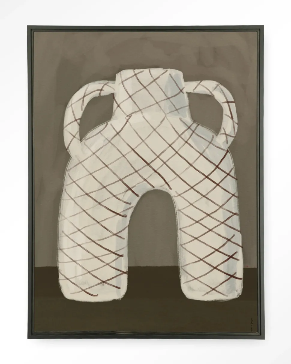 Wandkleed Vivid Vase 05 in maat en frame naar keuze