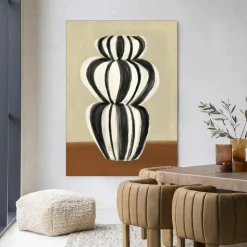 Wandkleed Vivid Vase 03 in maat en frame naar keuze