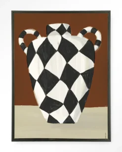 Wandkleed Vivid Vase 01 in maat en frame naar keuze