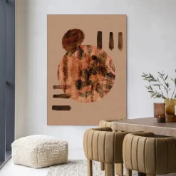 Wandkleed Wabi-Sabi Lifelines in maat en frame naar keuze