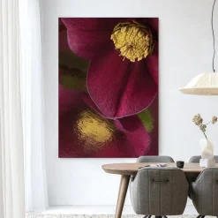 Wandkleed Weerspiegeling Van Een Kerstroos in maat en frame naar keuze