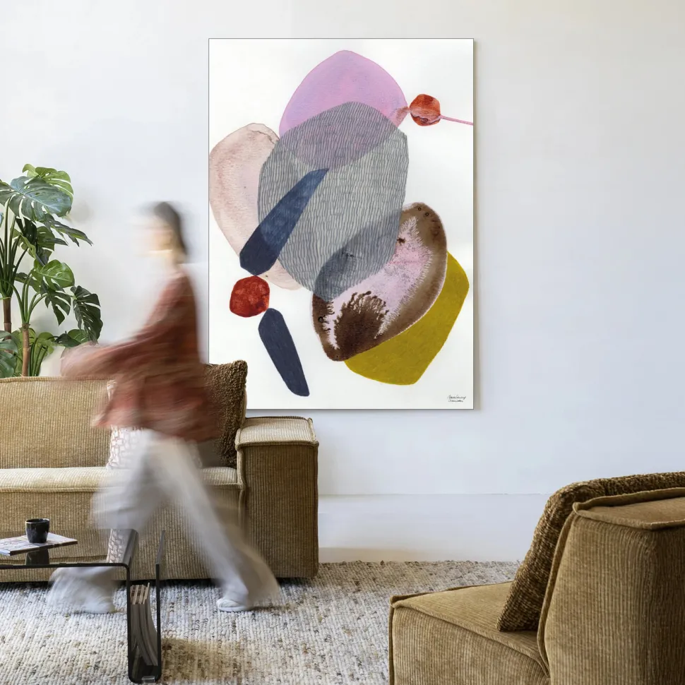 Wandkleed Wings in maat en frame naar keuze