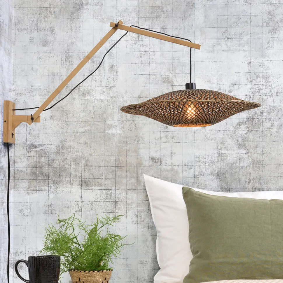 Wandlamp Bali 60cm, Bamboe