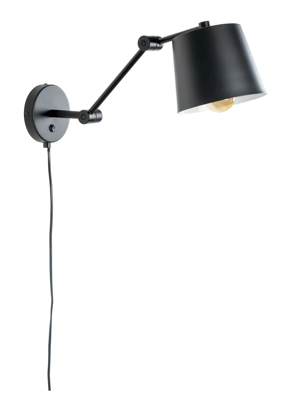 Wandlamp Bret kleur Zwart