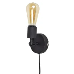 Wandlamp Bulby, kleur Vintage Black