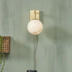 Wandlamp Carrara Marmerprint